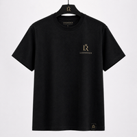 LuxyRonix Signature Black Oversized T-Shirt – Premium Cotton Streetwear
