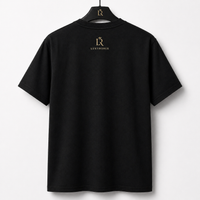 LuxyRonix Signature Black Oversized T-Shirt – Premium Cotton Streetwear